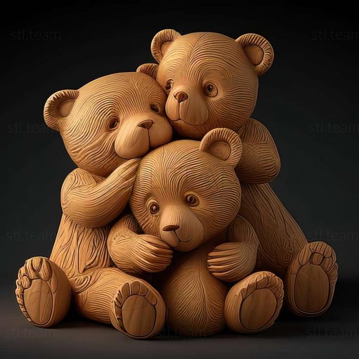 3D model teddy bears (STL)